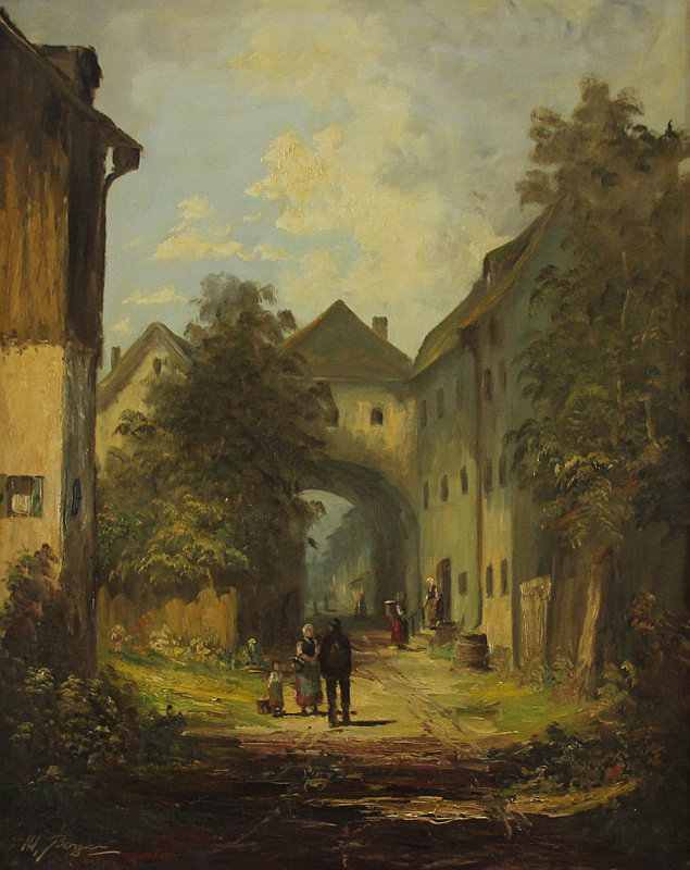 Heinrich Berger (1898 - ?) - Öl auf Leinwand, 