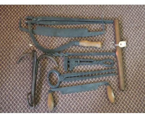 Various bygone tools