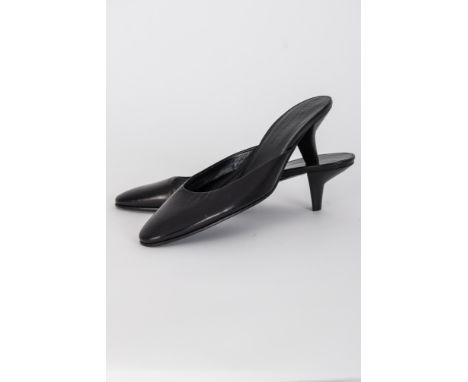 MulesJil Sander, Hamburg Leder, schwarz. Gr. 38,5. Zustand: Kaum getragen.
