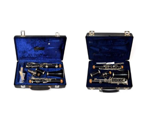 Clarinet Buffet B12 serial no.361218, cased with mouthpiece; together with Bundy Clarinet serial no.1430219 cased with mouthp