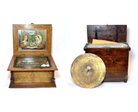 A Good 11 7/8-Inch Symphonion Disc Musical Box, serial No. 236073, with twin Sublime-Harmony combs, each with blued comb scre