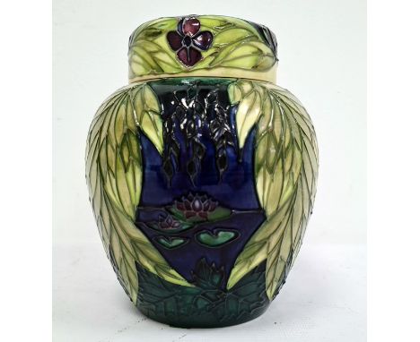 Moorcroft ginger jar decorated with Ophelia, limited edition 76/250, signed with the initials LK, 15.5 cmCondition Reportsome