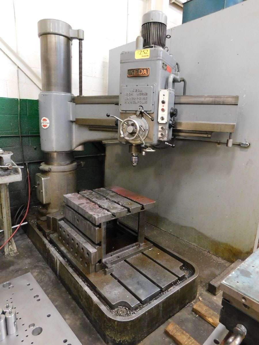 1977 Ikeda RM 1500 Radial Arm Drill Cylinder 56"L, Cylinder