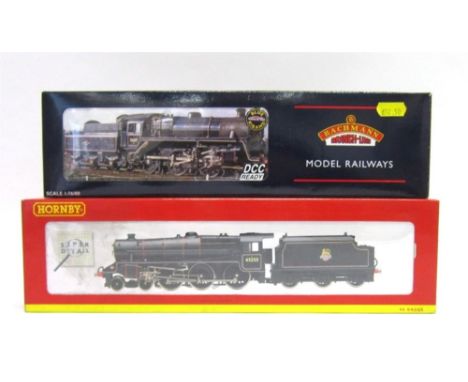 [OO GAUGE]. TWO B.R. LOCOMOTIVES comprising Hornby No.R2250, B.R. Class 5MT 4-6-0 tender locomotive, 45253, lined black liver
