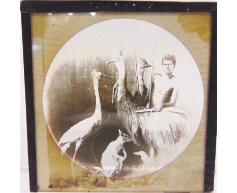 A COLLECTION OF MAGIC LANTERN SLIDES predominantly hand-coloured Victorian topographical examples, including a near-complete 