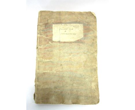 [TOPOGRAPHY]. DEVON A manuscript copy of the Domesday Book entry for the county, late 18th or early 19th century, seventy-fiv