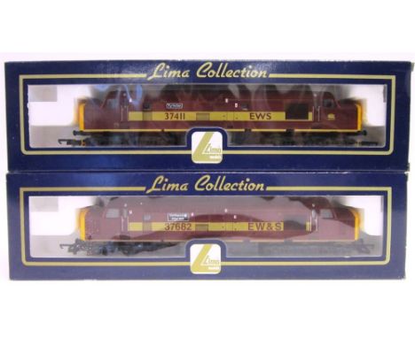[OO GAUGE]. TWO E.W. & S. DIESEL LOCOMOTIVES comprising a Lima No.204762, E.W. & S. Class 37 co-co diesel locomotive 'Ty Hafa