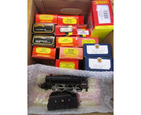 [OO GAUGE]. AN L.M.S. COLLECTION comprising Hornby No.R2658, L.M.S. Class 3F 0-6-0 tank locomotive, 7412, black livery, boxed