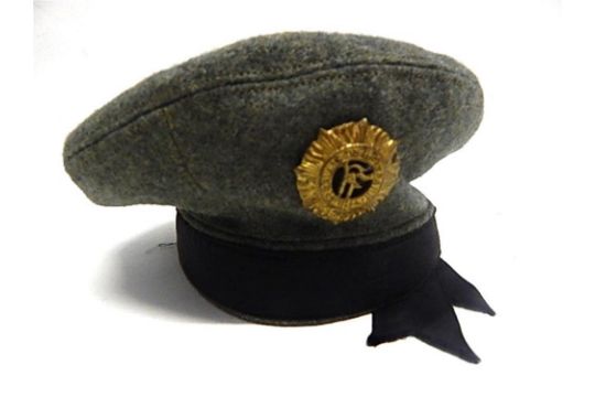 leather tam hat