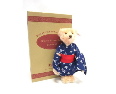 A STEIFF COLLECTOR'S TEDDY BEAR 'YUKATA' 1998, exclusive to Japan, limited edition 748/1500, 32.5cm high, boxed.