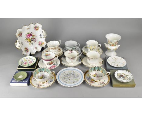 A Collection of Various Ceramics to Comprise Hammersley Floral Decorated Dish, Various Tea Cups and Saucers to Include Royal 