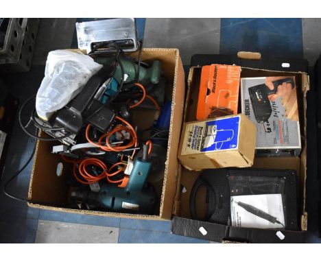 A Collection of Various Electric Tools to include Screwdriver and Sander's and Multitool, Also Various Circular Saws, Drills 