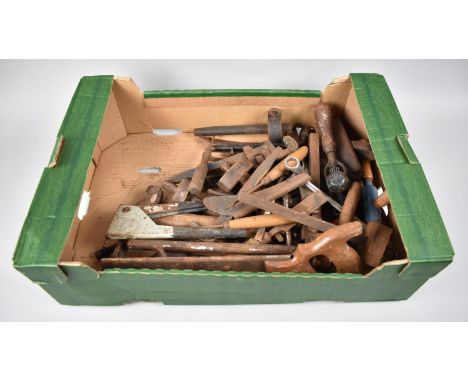 A Collection of Various Vintage Woodworking and Engineering Tools 