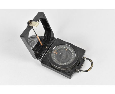 A British Army Magnetic Marching Compass Mk I with Crows Foot Stamp 