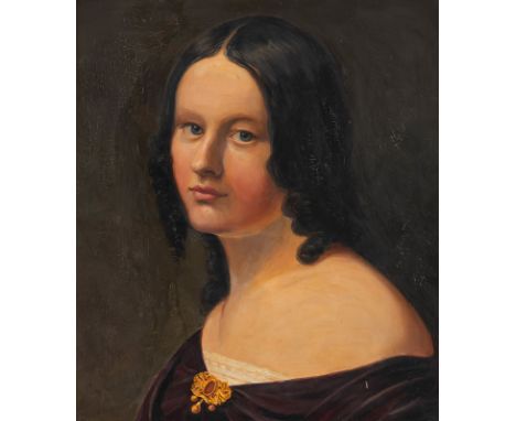 Canstatt, Tony20. Jahrhundert42 x 37 cmPortrait der Wilhelmine Hassold (nach August Noack). Öl/Holz, signiert, bezeichnet cop