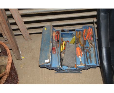 A tool box and contents of tools