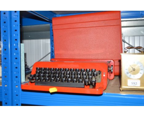 A modern Valentine cased portable typewriter