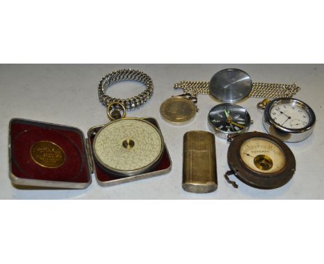 A Churchill crown pendant; pocket watch; lighter