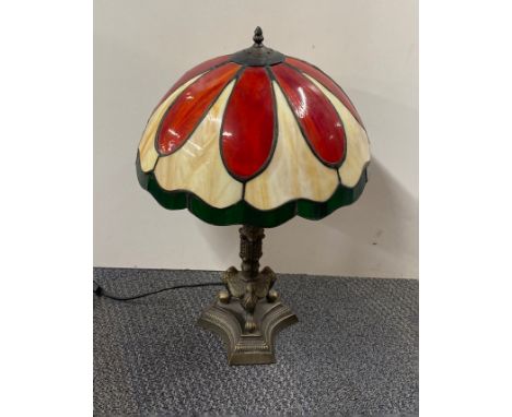 A Tiffany style table lamp, H. 56cm.