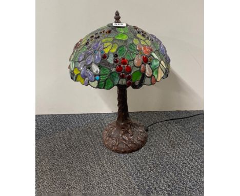 A Tiffany style table lamp, H. 46cm.