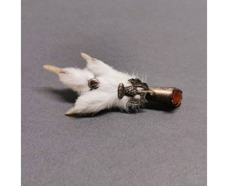 Taxidermy Scottish Grouse foot brooch, early 20th century, These were popular tourist souvenirs from the Scottish highlands d