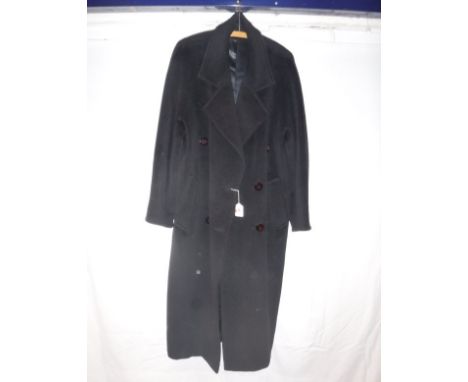 A ladies black wool coat bearing Harrods retail label, together with a collection of clothing, comprising Dolce &amp; Gabanna