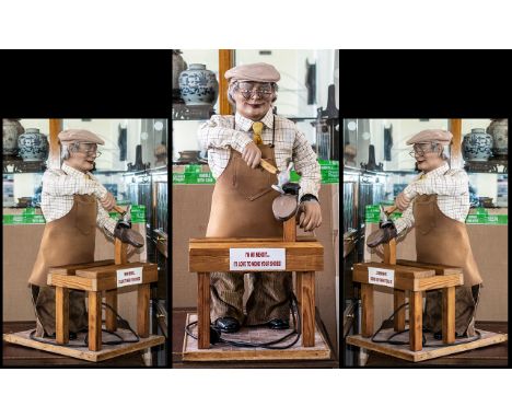 Advertising Automaton Interest Shop Display Mechanical Figure Mid 20th Century animated display model in the form of 'Mr Mend