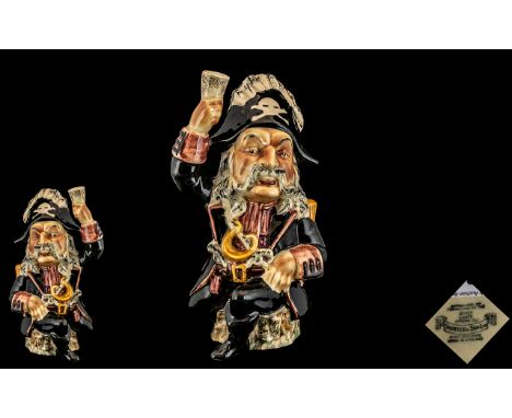 Shorter &amp; Son Staffordshire Doyly Carte Opera &amp; Co Hand Painted Ceramic Character Jug ( Large Size ) c.1930's. ' Pira