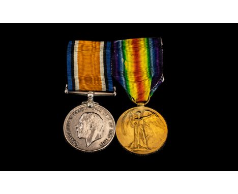 WW1 Pair British War &amp; Victory Medal Awarded To 422379 PTE  J MARDEN 10-LOND R