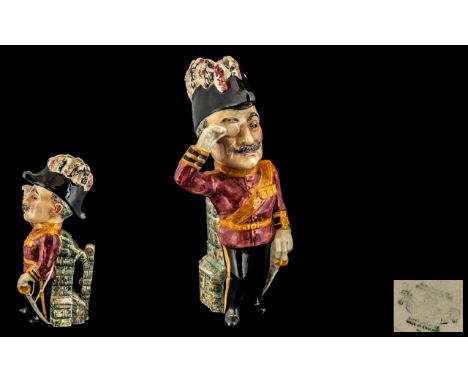 Shorter and Son Staffordshire Hand Painted ' Doyly Carte Opera ' Ceramic Character Jug of Large Size ' Major General ' From t