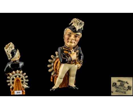 Shorter and Son Staffordshire Hand Painted ' Doyly Carte Opera ' Ceramic Character Jug of Large Size ' Sir Joseph Porter ' Fr