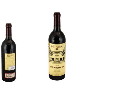 Vina Albali Gran Reserva 1995 Bottle of Red Wine - Aged 24 Months In American Oak Barrels with Deep Ruby and Ripe Cherry Tone