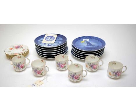 A Royal Crown Derby 'Derby Posies' coffee service, comprising six coffee cups and saucers; together with a collection of thir