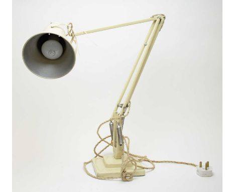 A vintage Anglepoise lamp, in cream. 