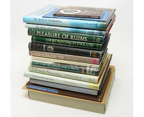 A selection of art history and other hardback books, including: The Artists of Northumbria, by Marshall Hall; The Artists of 