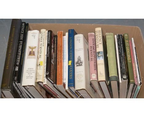 A collection of books relating to art and antiques, including: Regency Furniture, by Frances Collard; London Furniture Makers