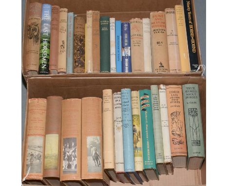 A selection of hardback books relating to Horses and Hunting, including: True Stories about Horses by L.Gask; Exmoor Lass and
