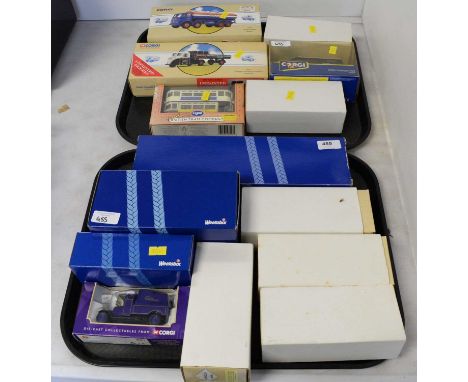 A selection of Corgi die-cast model vehicles, including: two Corgi Road Transport model vehicles, three Corgi Weetabix model 