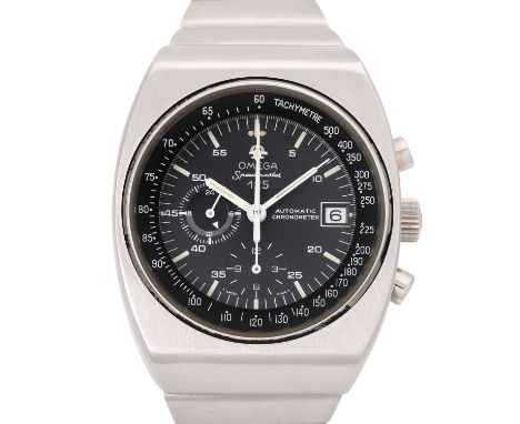 OMEGA Speedmaster 125 Ref. 378.001 Herren Armbanduhr ca. 1973. Edelstahl. Band mit Faltschließe. Automatikwerk Kal. 1041, fun