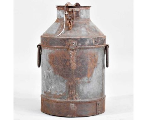 A metal milk churn, 47cm high