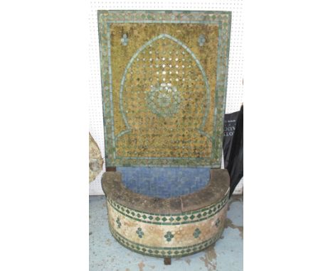 MIHRAB FONT, ceramic tile and stone. (with faults)