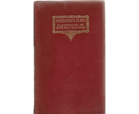 The School for Scandal and the Rivals by Richard Brinsley Sheridan 1908 Hardback Book First Edition published by Macmillan an