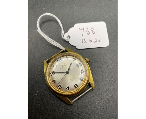 A ROLLS ROYCE gents wrist watch with seconds sweep and date aperture W/O
