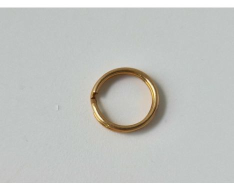 A gold split ring