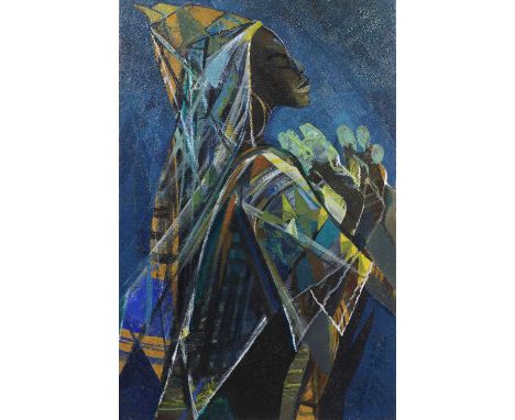 Benedict Chukwukadibia Enwonwu M.B.E (Nigerian, 1917-1994)FESTAC '77 signed and dated 'Ben Enwonwu/ 1977 FESTAC' (lower right