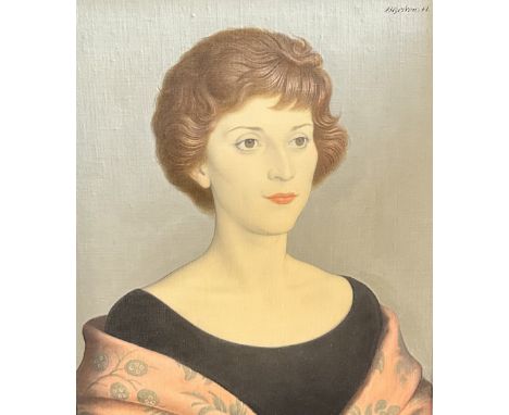 Benjamin Johann Godron. Frauenportrait. Öl/Lwd, signiert und datiert: (19)61; 46,5 x 41,5 cm / Benjamin Johann Godron. Portra