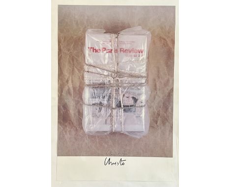1 x Christo (1935-2020) "The Paris Review" 1982 Plakat Farboffset,  signiert und nummeriert 12/250, 79 x 61 cm / Christo (Ame
