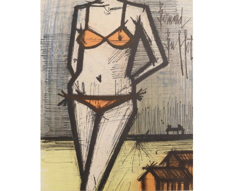 Bernard Buffet (1928 Paris - 1999 Tourtour, Provence-Alpes-Côte d'), Papillon rouge et noire, 1964, signiert in der Platte, F