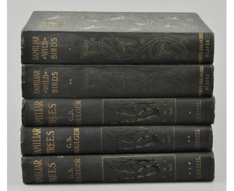 W Swaysland, Familiar Wild Birs, first and second series, and G S Boulger, Familiar Trees in three volumes, (5).
