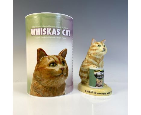 Limited edition 513 of 750. Glossy figural brand image Ginger perched above her favorite food. Royal Doulton backstamp. This 